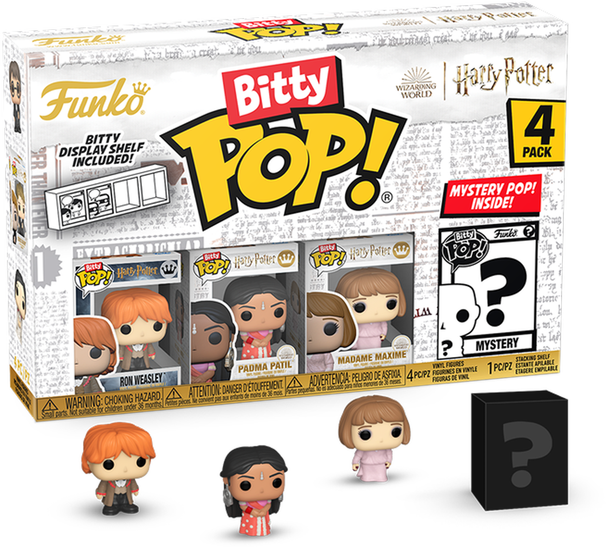 FUN83656 Harry Potter: Goblet of Fire - Ron Bitty Pop! 4-Pack - Funko - Titan Pop Culture