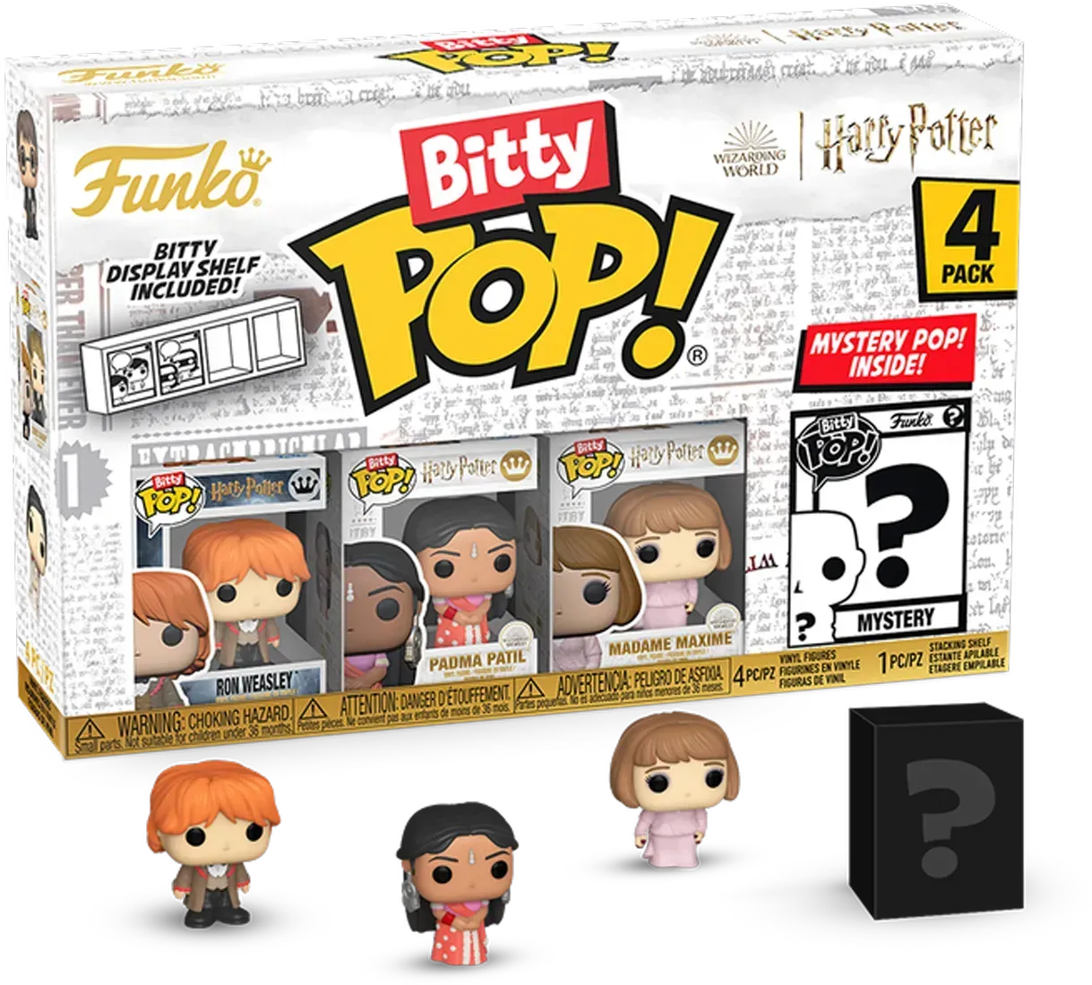 FUN83656 Harry Potter: Goblet of Fire - Ron Bitty Pop! 4-Pack - Funko - Titan Pop Culture