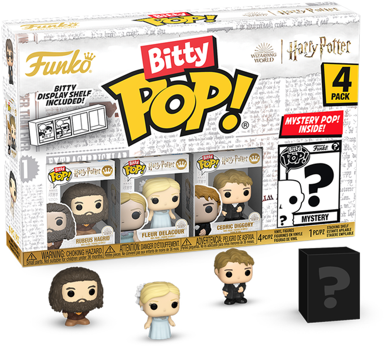 FUN83657 Harry Potter: Goblet of Fire - Hagrid Bitty Pop! 4-Pack - Funko - Titan Pop Culture