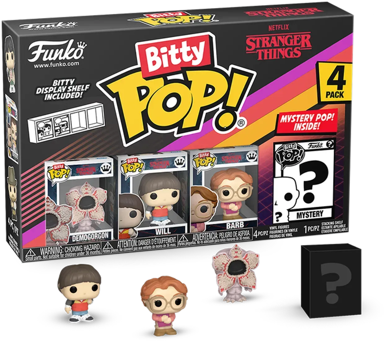 FUN83661 Stranger Things - Demogorgon Bitty Pop! 4-Pack - Funko - Titan Pop Culture