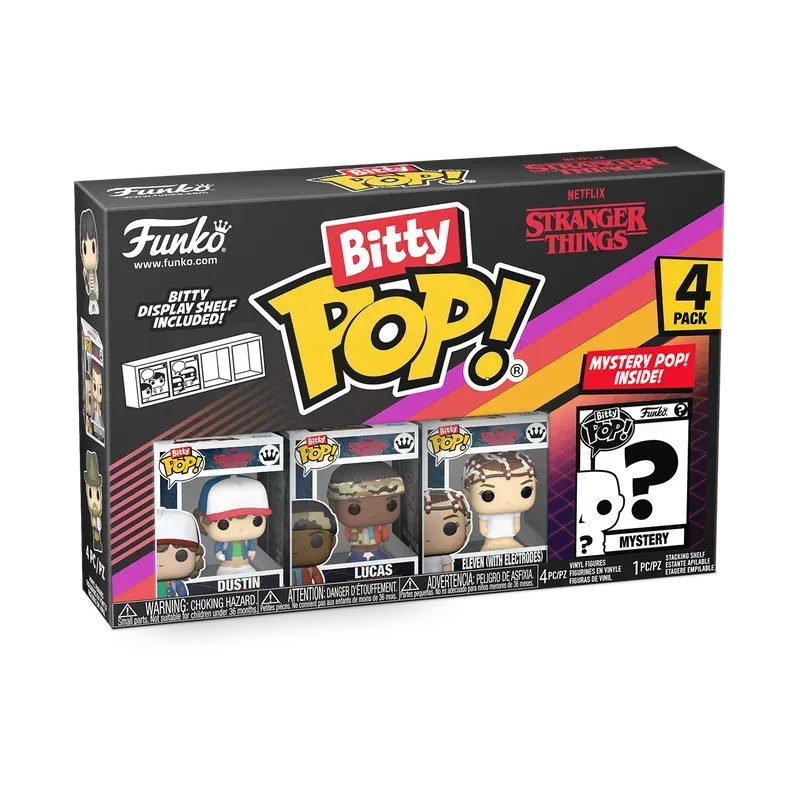 FUN83662 Stranger Things - Dustin Bitty Pop! 4-Pack - Funko - Titan Pop Culture