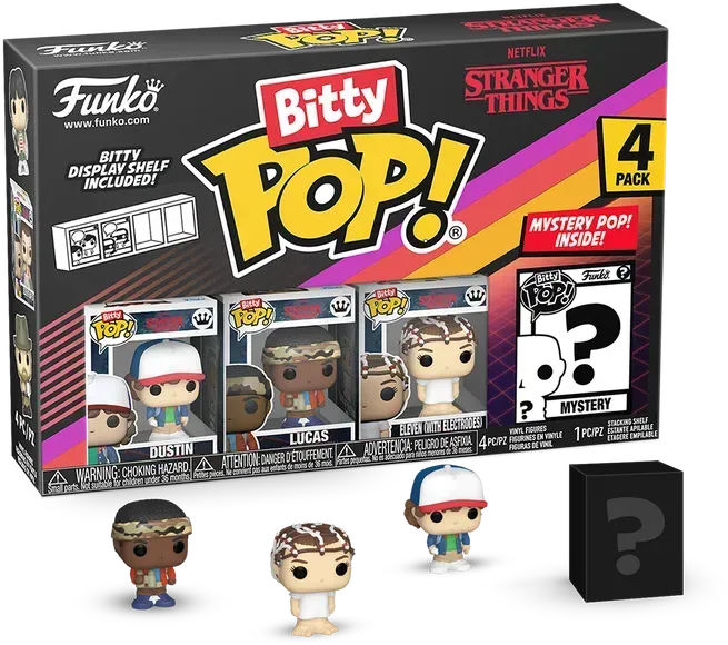 FUN83662 Stranger Things - Dustin Bitty Pop! 4-Pack - Funko - Titan Pop Culture