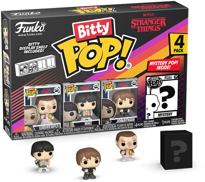 FUN83663 Stranger Things - Eleven Bitty Pop! 4-Pack - Funko - Titan Pop Culture