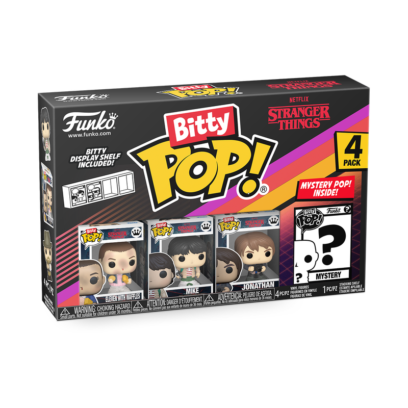 FUN83663 Stranger Things - Eleven Bitty Pop! 4-Pack - Funko - Titan Pop Culture