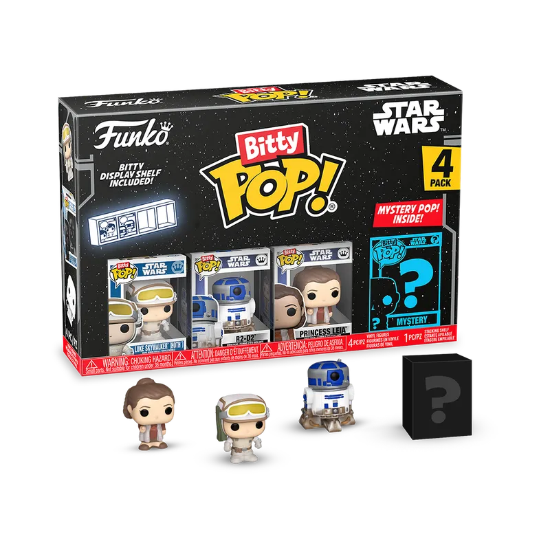 FUN83668 Star Wars - Luke Skywalker (Hoth) Bitty Pop! 4-Pack - Funko - Titan Pop Culture