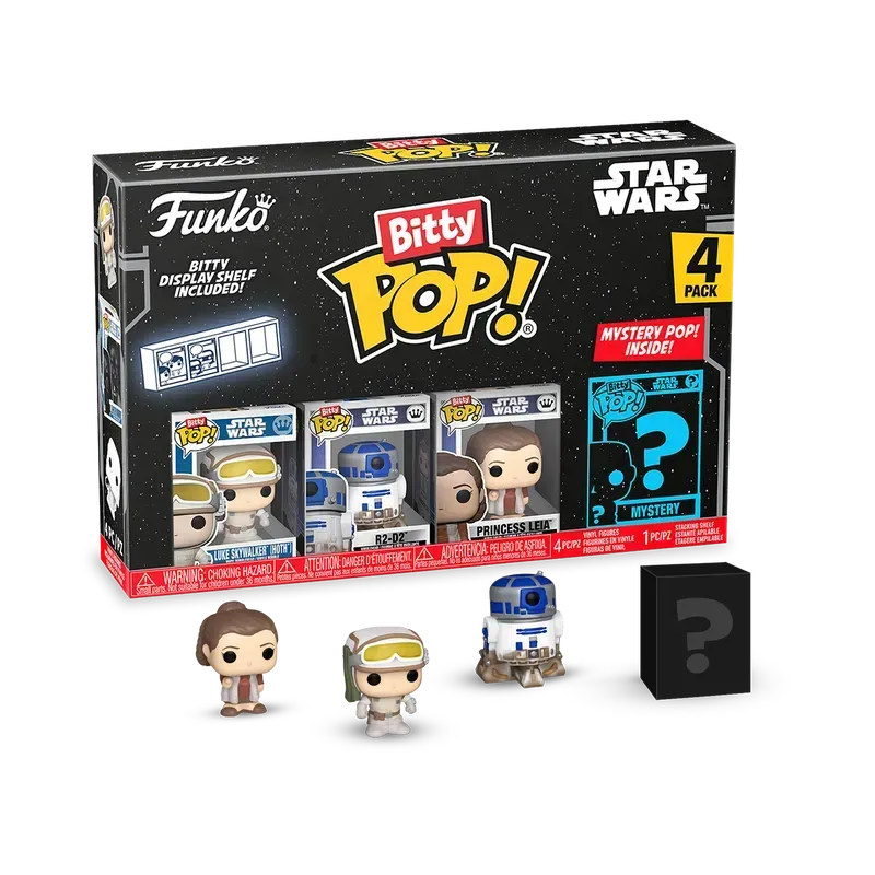 FUN83668 Star Wars - Luke Skywalker (Hoth) Bitty Pop! 4-Pack - Funko - Titan Pop Culture