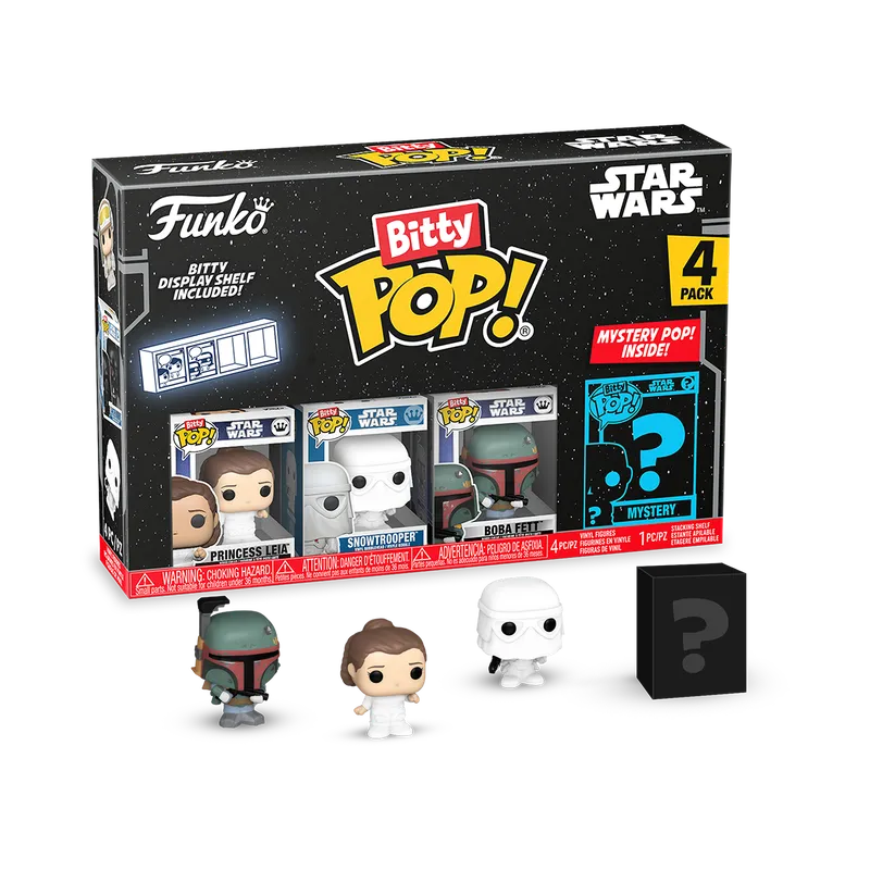 FUN83669 Star Wars - Princess Leia Bitty Pop! 4-Pack - Funko - Titan Pop Culture