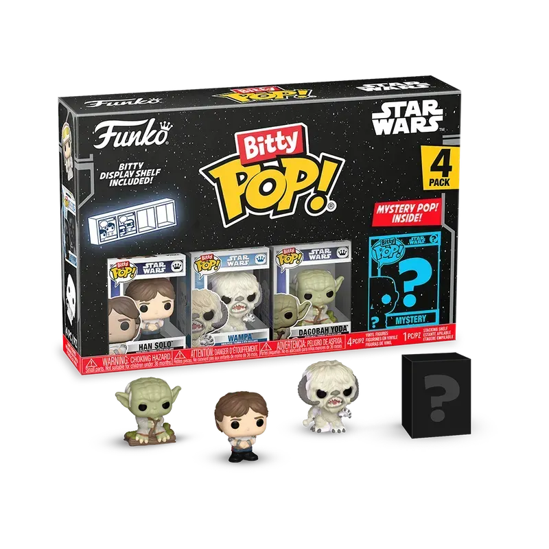 FUN83670 Star Wars - Han Solo Bitty Pop! 4-Pack - Funko - Titan Pop Culture