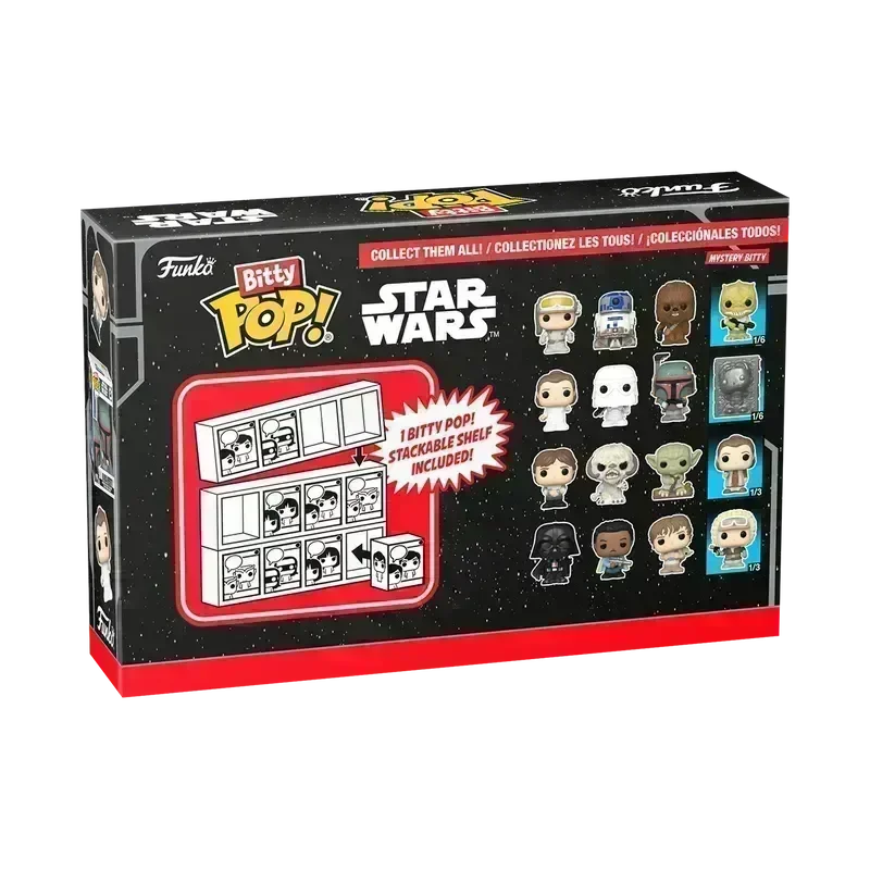 FUN83671 Star Wars - Darth Vader Bitty Pop! 4-Pack - Funko - Titan Pop Culture