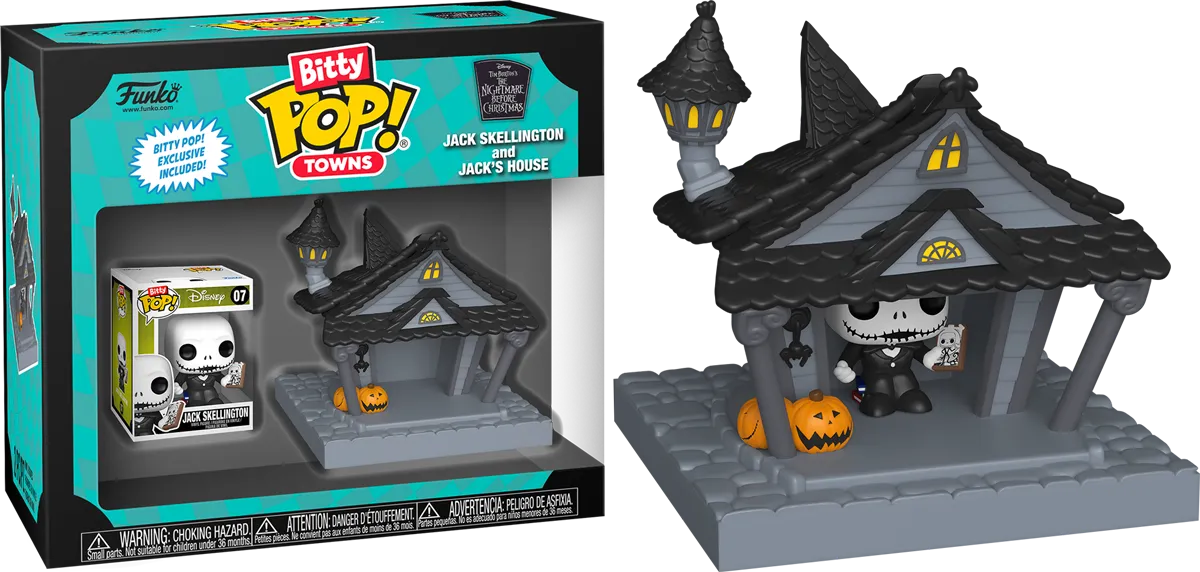 FUN83683 The Nightmare Before Christmas - Jack at Home Bitty Pop! Town - Funko - Titan Pop Culture