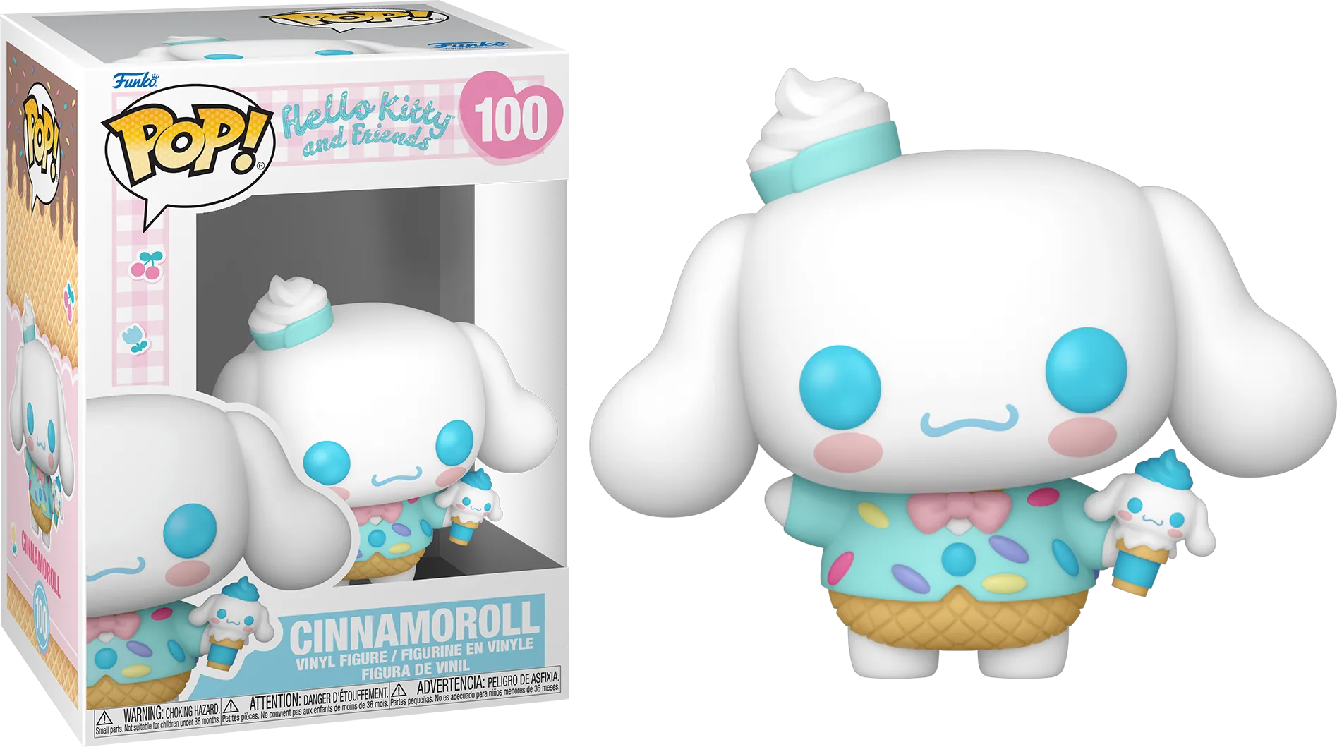 FUN83693 Hello Kitty - Cinnamoroll (Ice-cream Cone) Pop! Vinyl - Funko - Titan Pop Culture