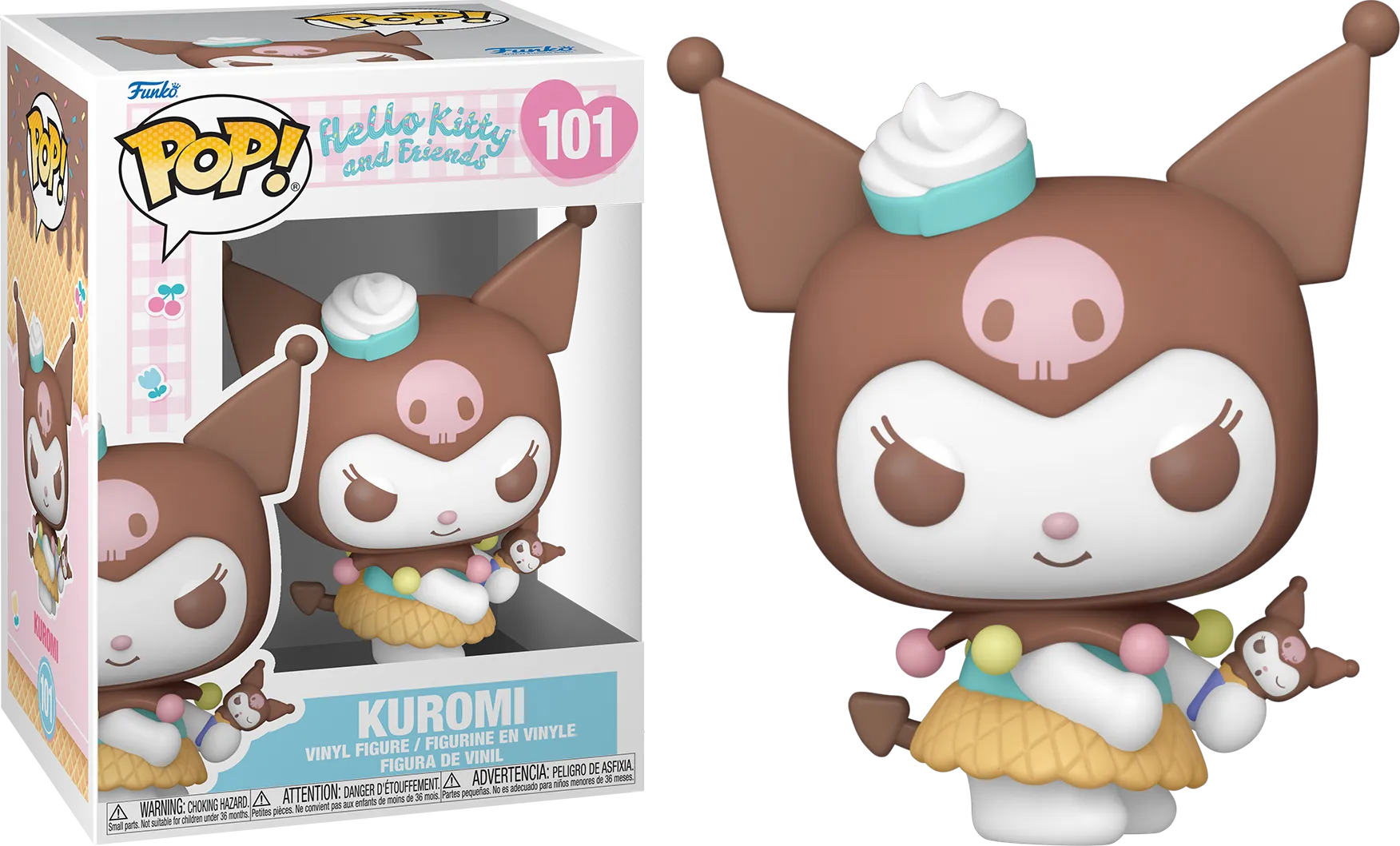 FUN83695 Hello Kitty - Kuromi (Ice-cream Cone) Pop! Vinyl - Funko - Titan Pop Culture