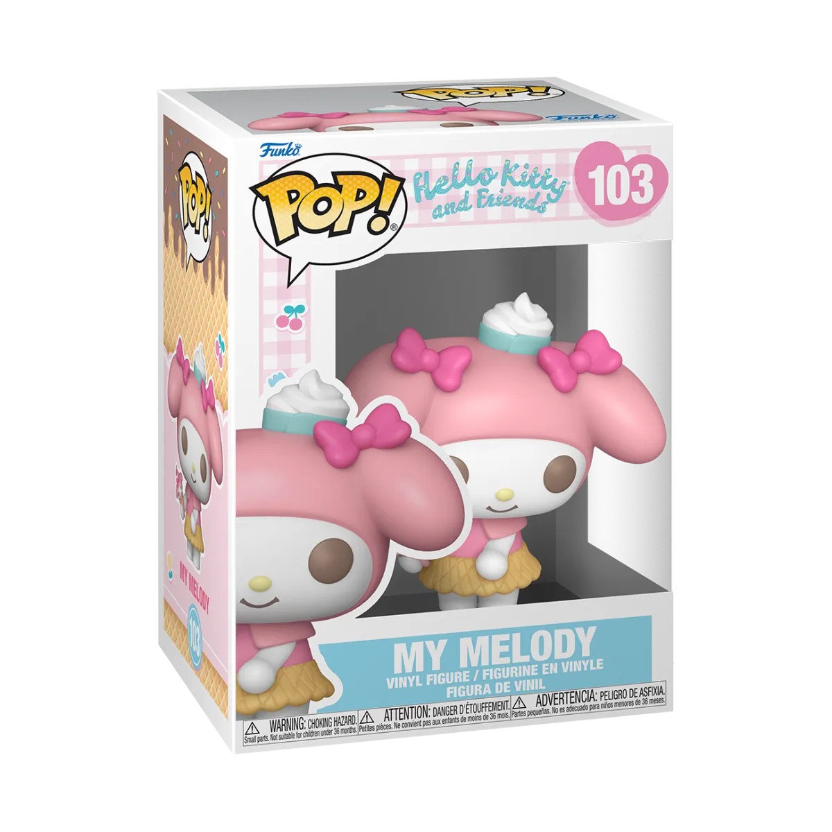 FUN83696 Hello Kitty - My Melody (Ice-cream Cone) Pop! Vinyl - Funko - Titan Pop Culture