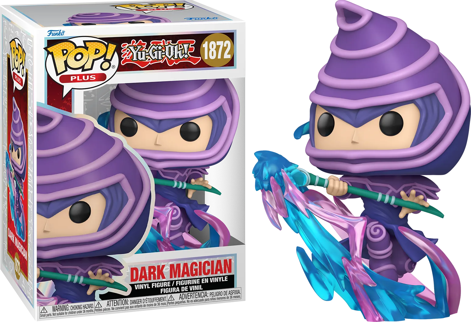 FUN83702 Yu-Gi-Oh! - Dark Magician (Attack) Pop! Vinyl - Funko - Titan Pop Culture