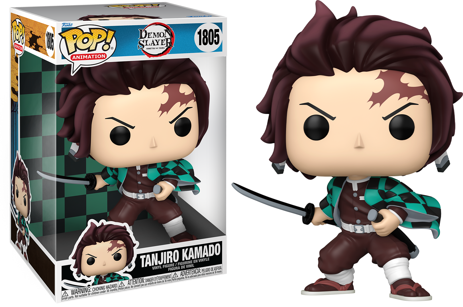 FUN83720 Demon Slayer - Tanjiro 10" Pop! Vinyl - Funko - Titan Pop Culture