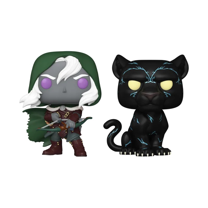 FUN83721 Dungeons & Dragons - Drizzt Do'Urden & Guenhwyvar Pop! Vinyl 2-Pack - Funko - Titan Pop Culture