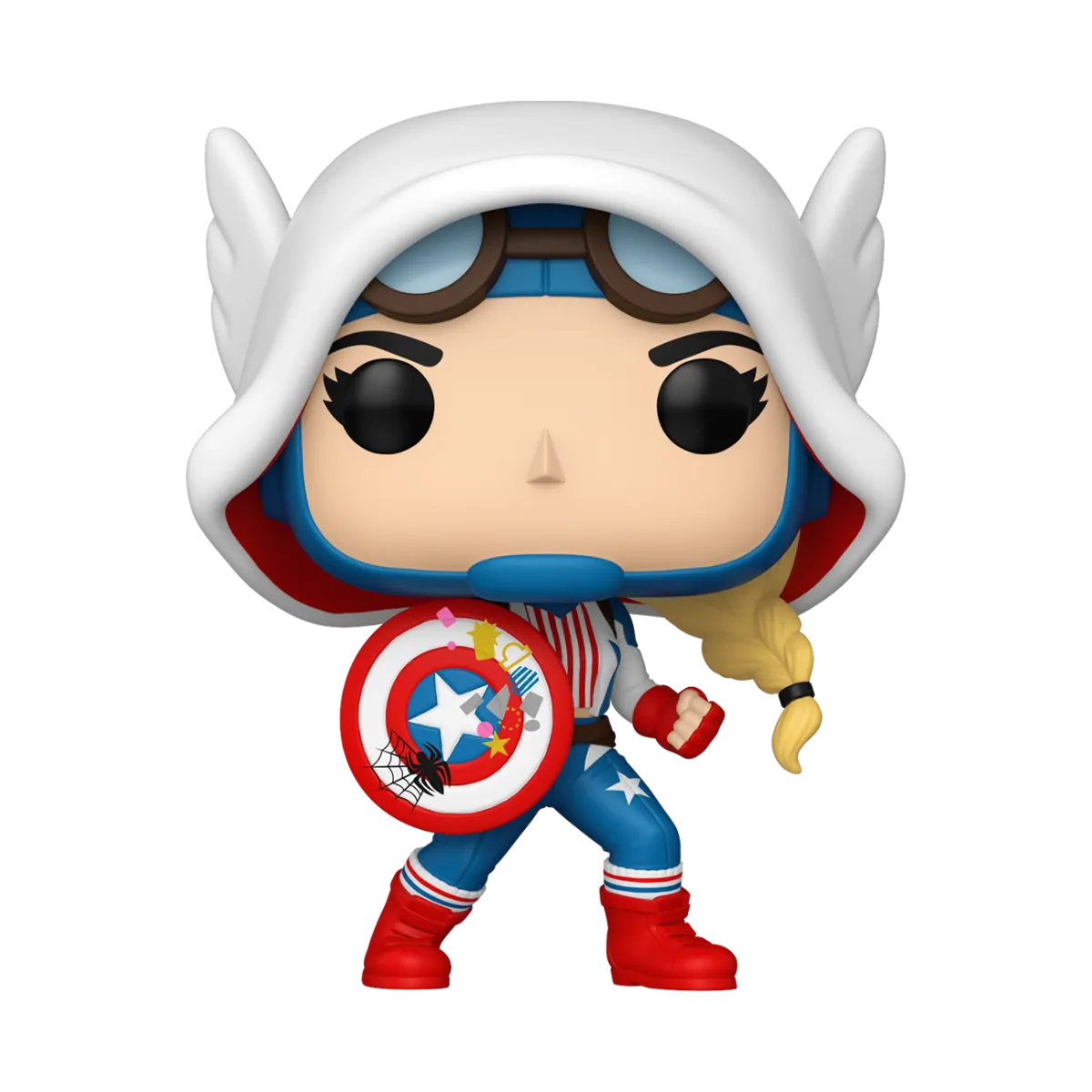 FUN83724 Marvel Comics: Gwen-Verse - Cap-Gwen Pop! Vinyl - Funko - Titan Pop Culture