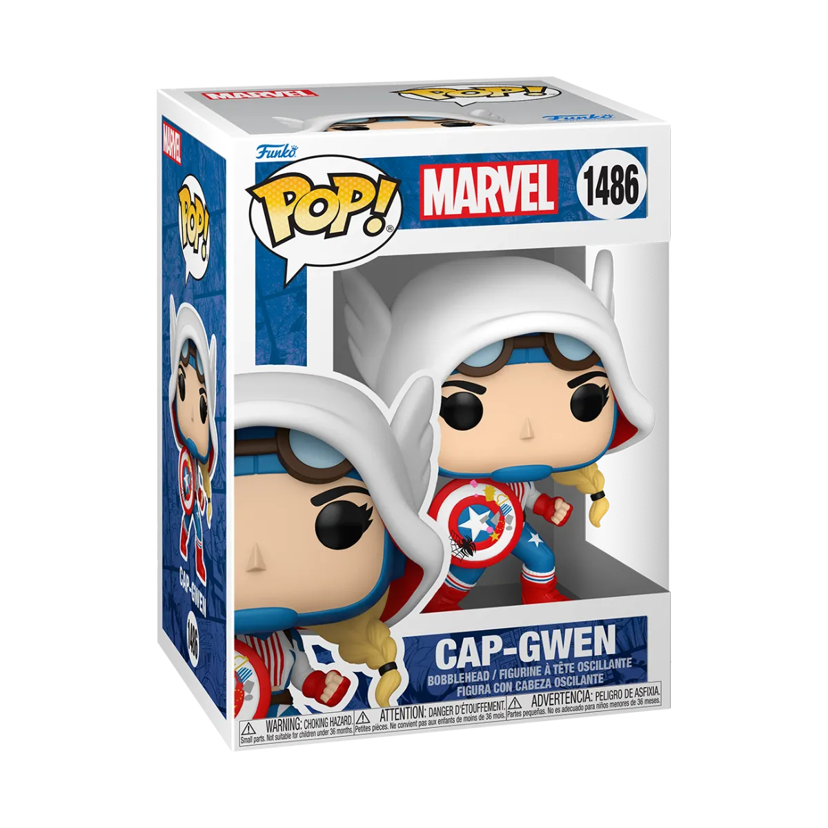 FUN83724 Marvel Comics: Gwen-Verse - Cap-Gwen Pop! Vinyl - Funko - Titan Pop Culture