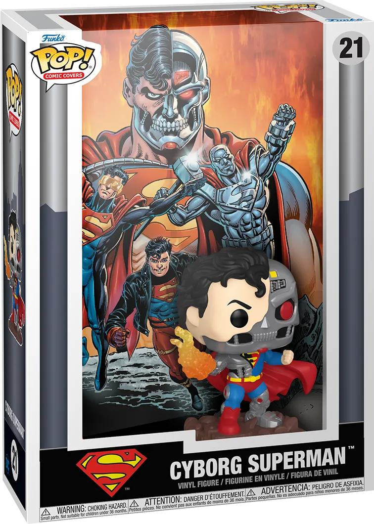 FUN83729 DC Comics - Cyborg Superman Pop! Comic Cover - Funko - Titan Pop Culture