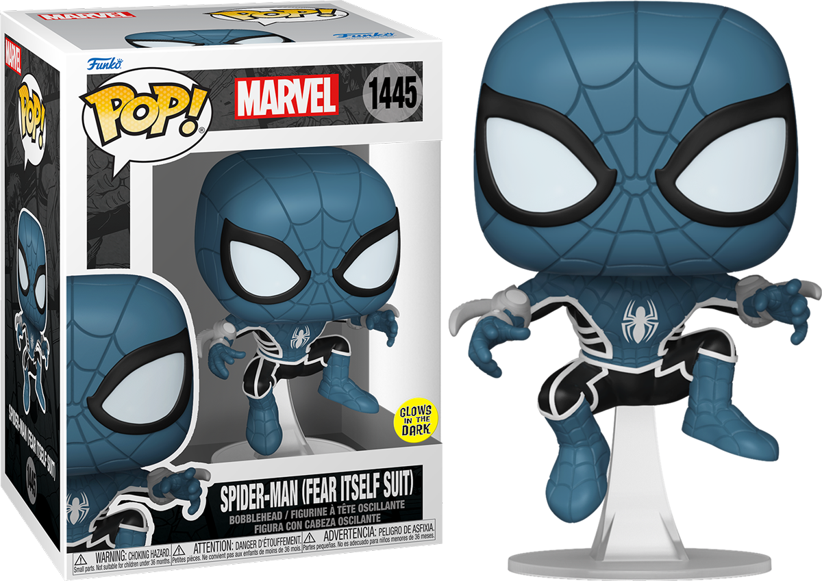 Marvel Comics - Spider-Man (traje de Fear Itself) - Figura de vinilo Glow Pop!