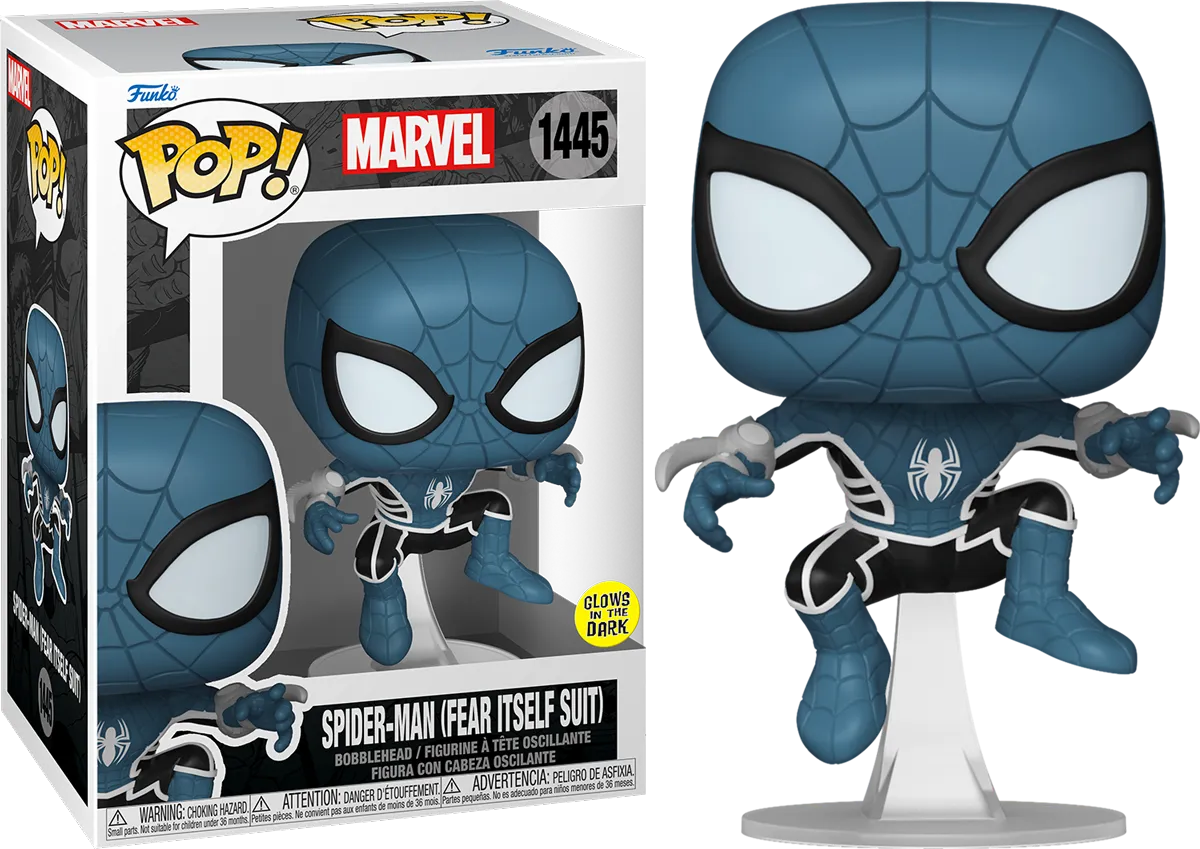 FUN83750 Marvel Comics - Spider-Man (Fear Itself Suit) Glow Pop! Vinyl - Funko - Titan Pop Culture