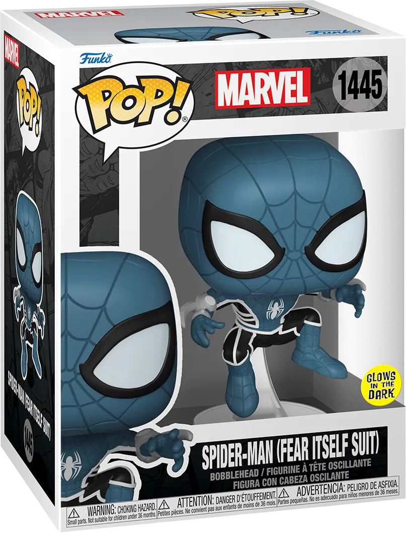 FUN83750 Marvel Comics - Spider-Man (Fear Itself Suit) Glow Pop! Vinyl - Funko - Titan Pop Culture