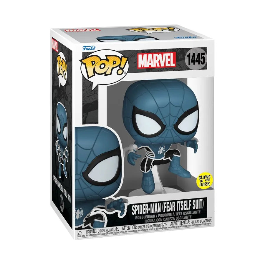 FUN83750 Marvel Comics - Spider-Man (Fear Itself Suit) Glow Pop! Vinyl - Funko - Titan Pop Culture