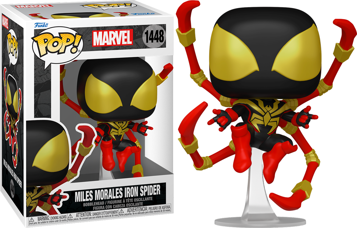 Marvel Comics - Miles Morales Iron Spider (con persecución) Pop! Vinyl