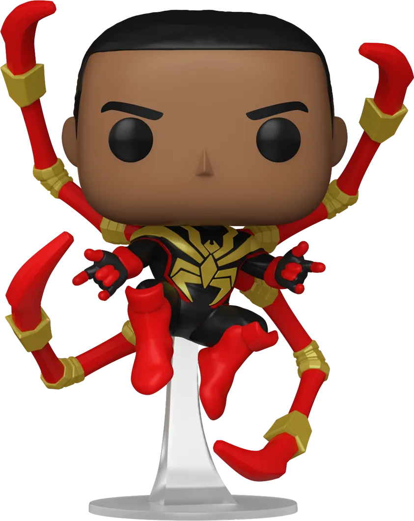 FUN83753BUNDLE Marvel Comics - Miles Morales Iron Spider Pop! Vinyl - Chase Bundle / Case - Funko - Titan Pop Culture