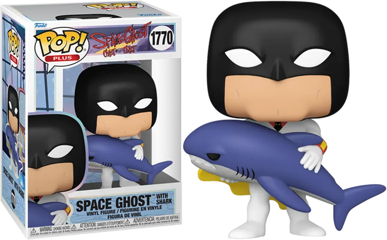 FUN83764 Space Ghost: Coast to Coast - Space Ghost with Shark Pop! Plus - Funko - Titan Pop Culture