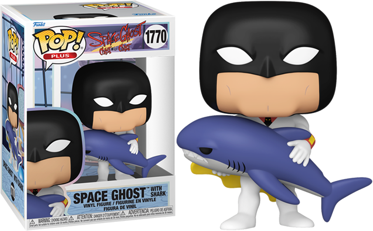 FUN83764 Space Ghost: Coast to Coast - Space Ghost with Shark Pop! Plus - Funko - Titan Pop Culture