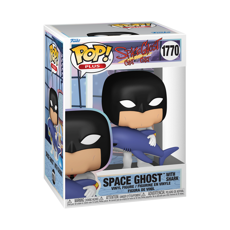 FUN83764 Space Ghost: Coast to Coast - Space Ghost with Shark Pop! Plus - Funko - Titan Pop Culture