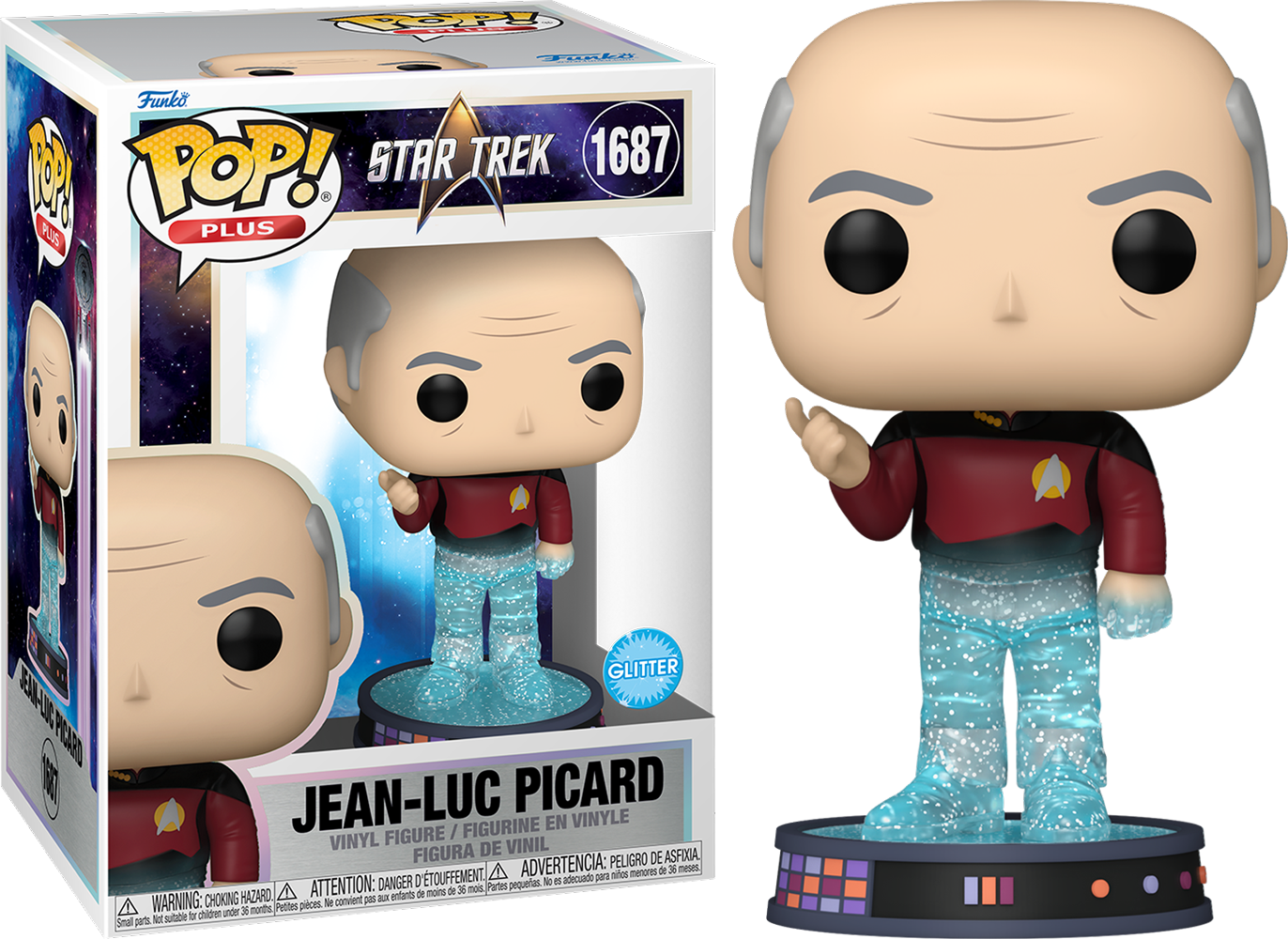 FUN83772 Star Trek - Transporting Jean-Luc Picard Pop! Plus - Funko - Titan Pop Culture