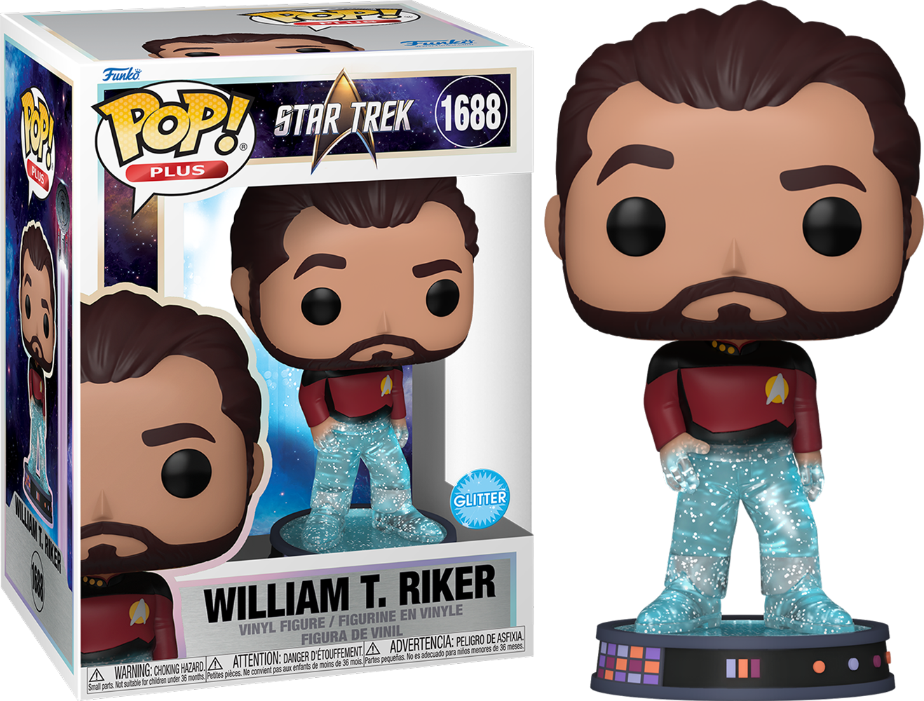 FUN83773 Star Trek - Transporting William T.Riker Pop! Plus - Funko - Titan Pop Culture