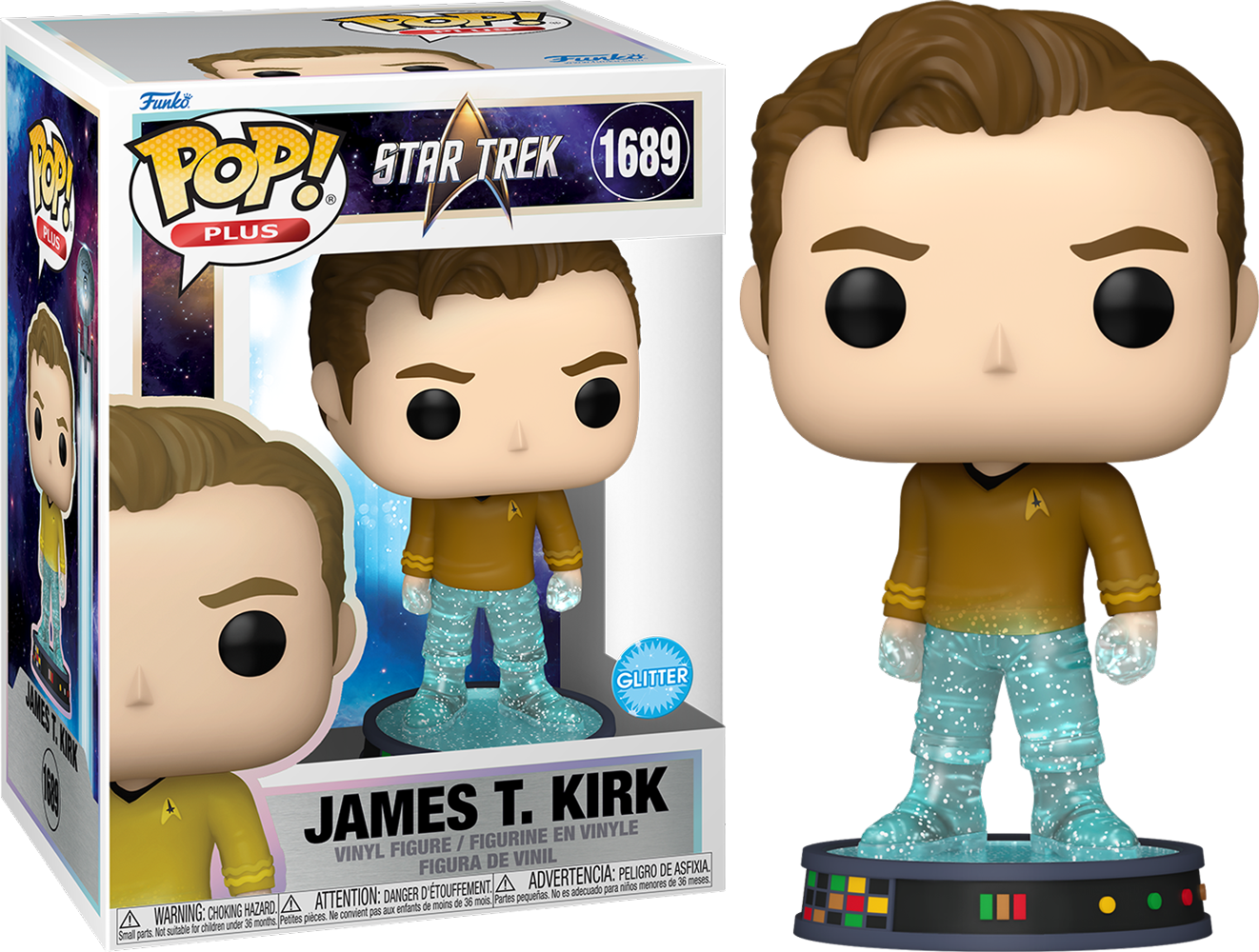 FUN83774 Star Trek - Transporting James T. Kirk Pop! Plus - Funko - Titan Pop Culture