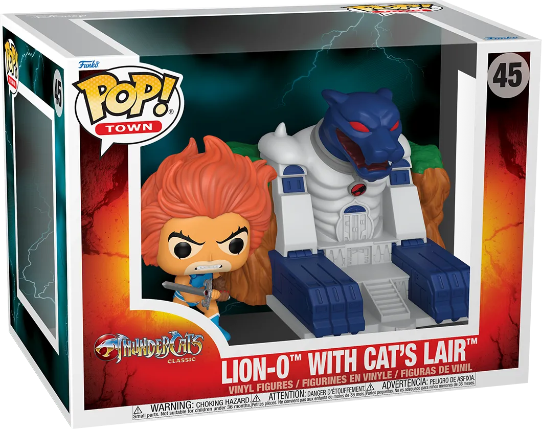 FUN83778 Thundercats - Lion-O with Cat's Lair Pop! Town Vinyl - Funko - Titan Pop Culture