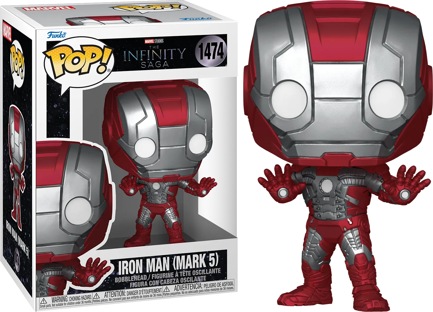 FUN83789 Avengers - Iron Man Mark V Infinity Saga Pop! Vinyl - Funko - Titan Pop Culture