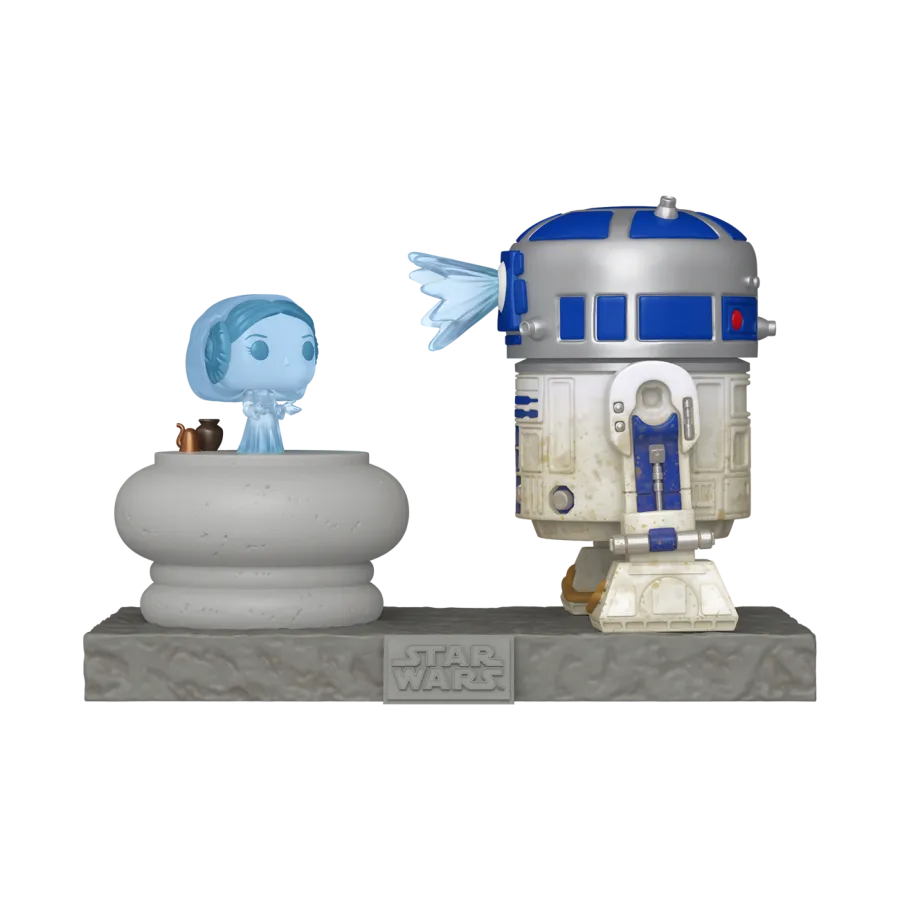 FUN83799 Star Wars - R2D2 with Leia Hologram Pop! Deluxe - Funko - Titan Pop Culture