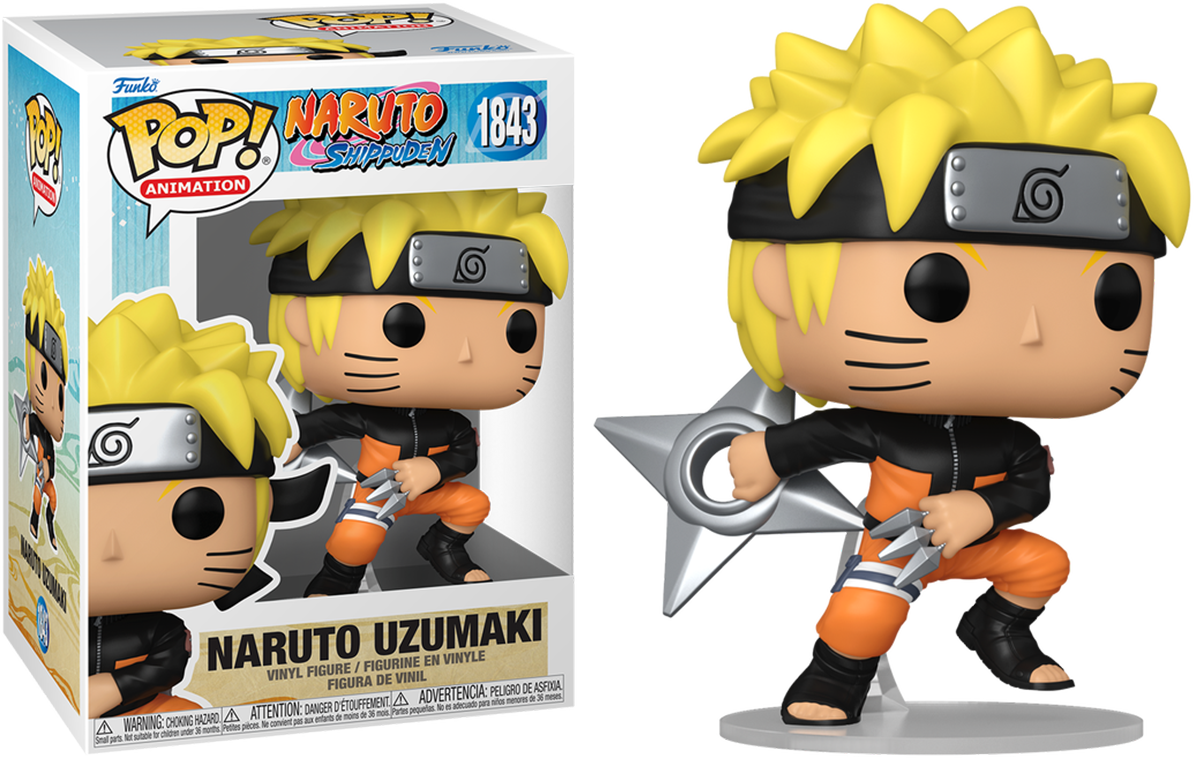 FUN83804BUNDLE Naruto - Naruto Uzumaki with Shuriken - Chase Bundle / Case - Funko - Titan Pop Culture