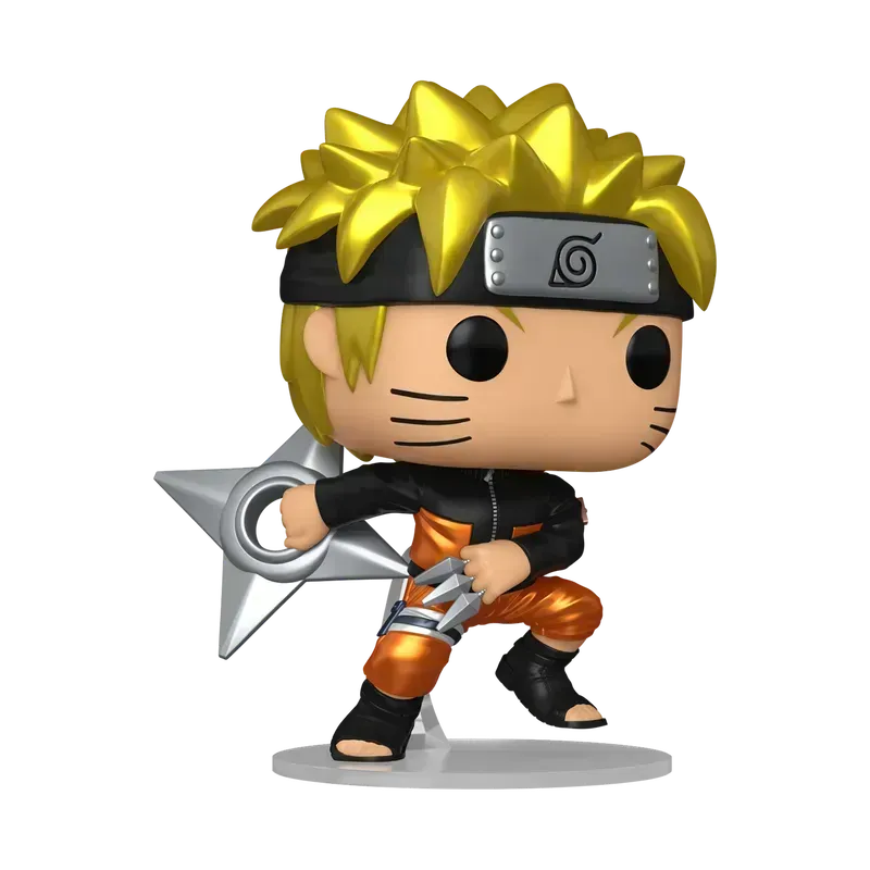 FUN83804BUNDLE Naruto - Naruto Uzumaki with Shuriken - Chase Bundle / Case - Funko - Titan Pop Culture