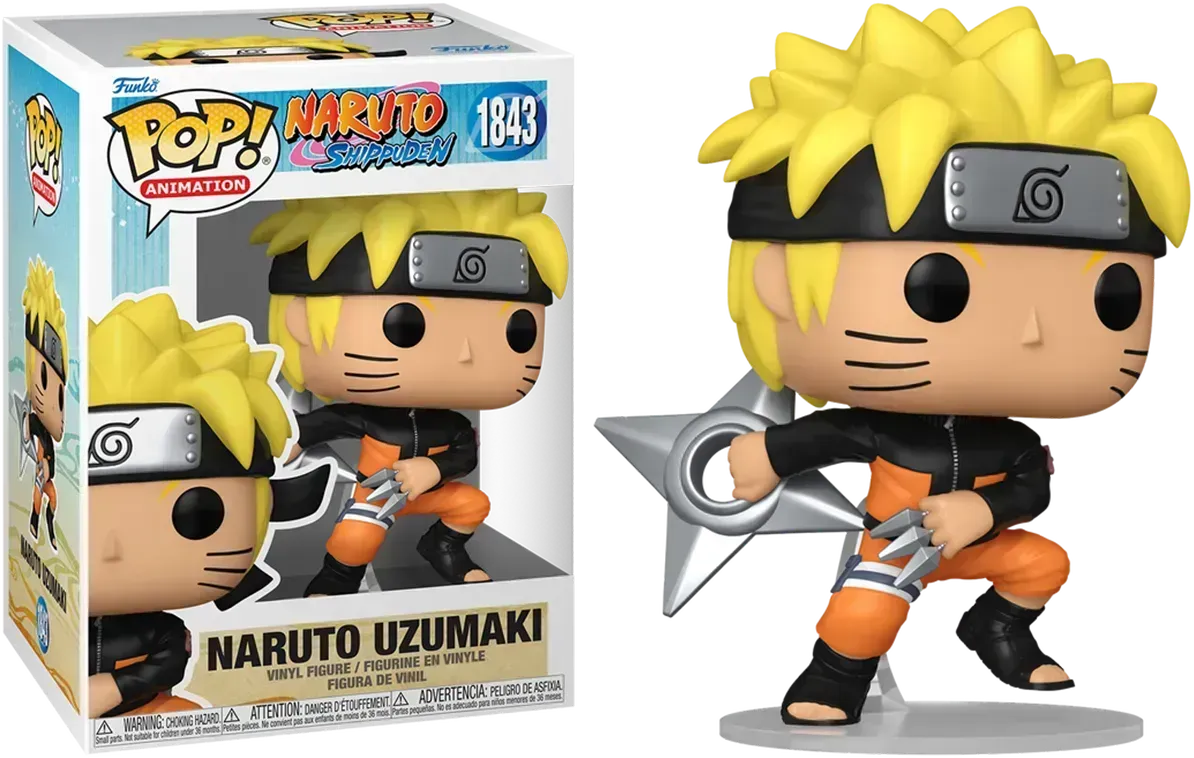 FUN83804BUNDLE Naruto - Naruto Uzumaki with Shuriken - Chase Bundle / Case - Funko - Titan Pop Culture