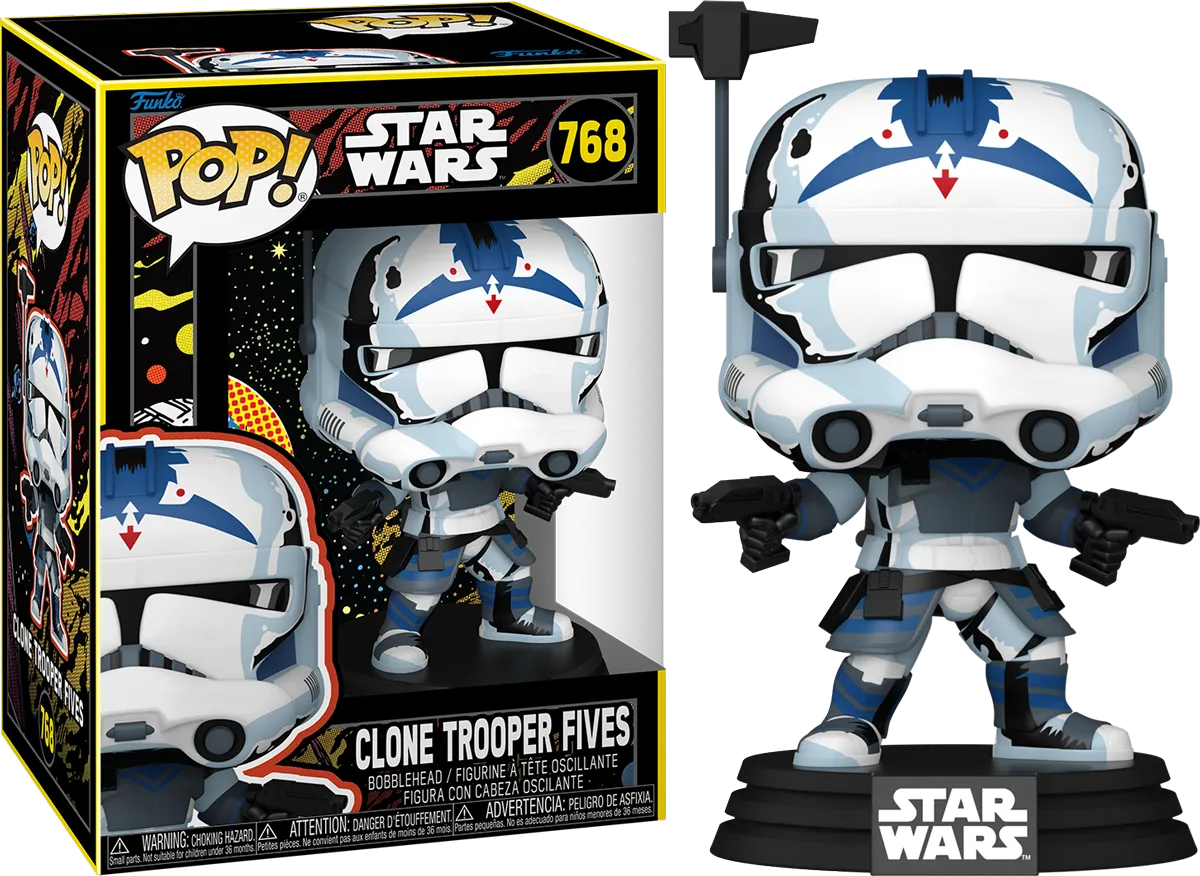 FUN83813 Star Wars: The Clone Wars - Fives (Retro) Pop! Vinyl - Funko - Titan Pop Culture