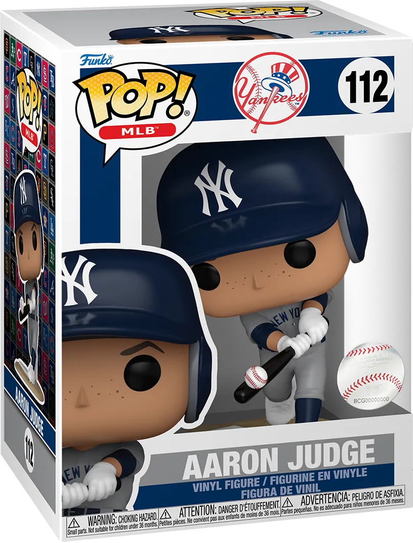 FUN83908 MLB Baseball - Aaron Judge Away New York Yankees Pop! Vinyl - Funko - Titan Pop Culture