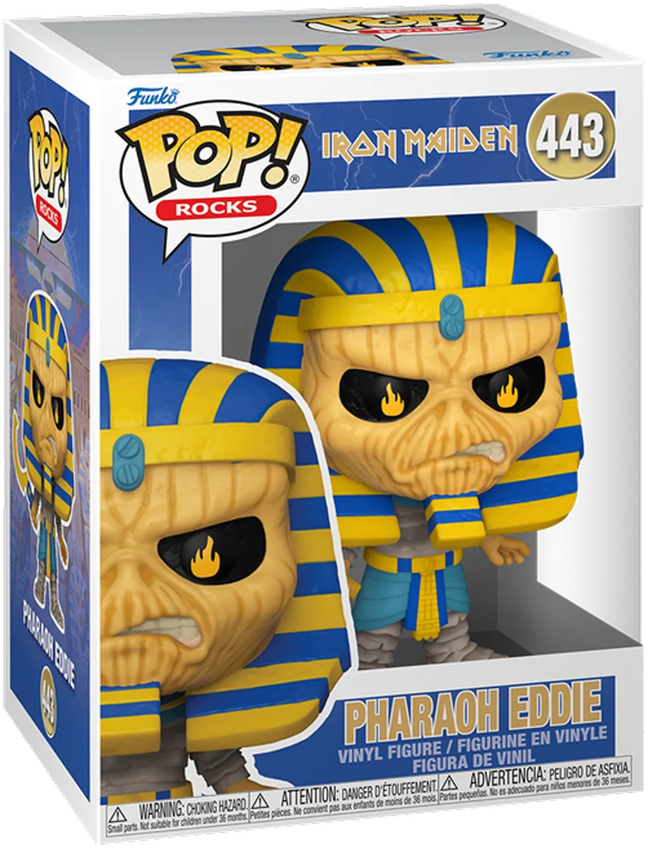 FUN84022 Iron Maiden: 50th Anniversary - Pharaoh Eddie Pop! Vinyl - Funko - Titan Pop Culture