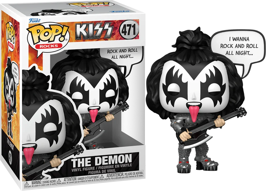 KISS - The Demon (Rock & Roll All Night) Pop! Vinyl Sayings