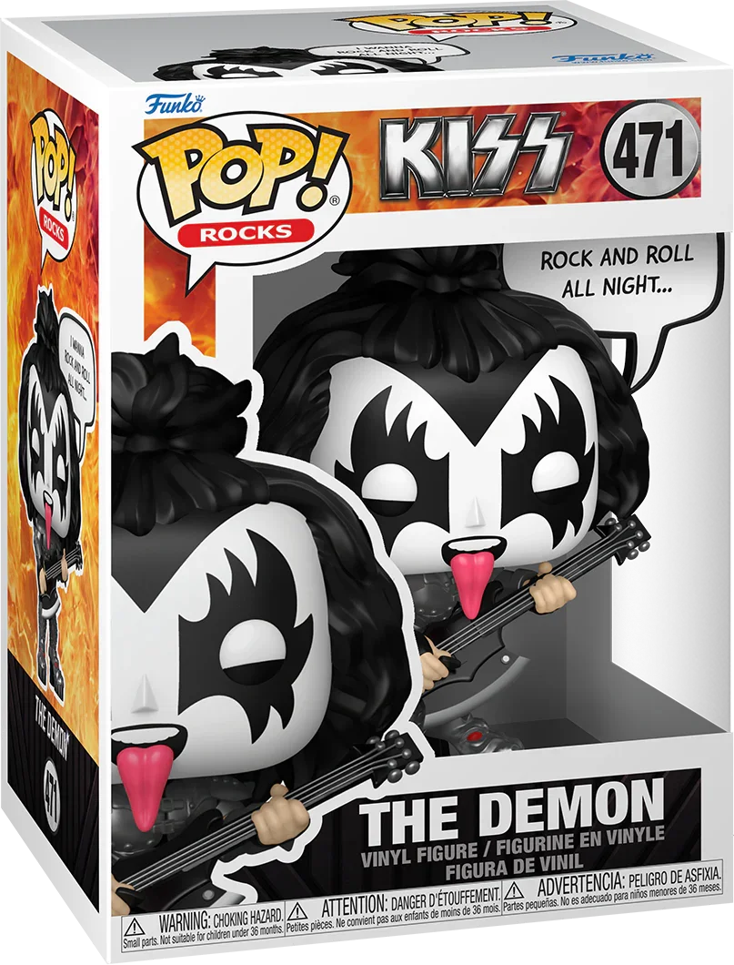 KISS - The Demon (Rock & Roll All Night) Pop! Vinyl Sayings