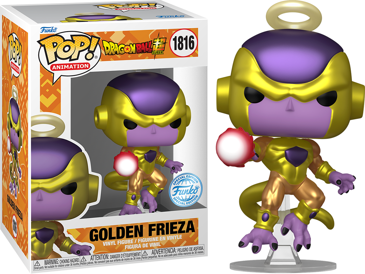 FUN84386 Dragon Ball Super - Golden Frieza Metallic Pop! Vinyl [RS] - Funko - Titan Pop Culture