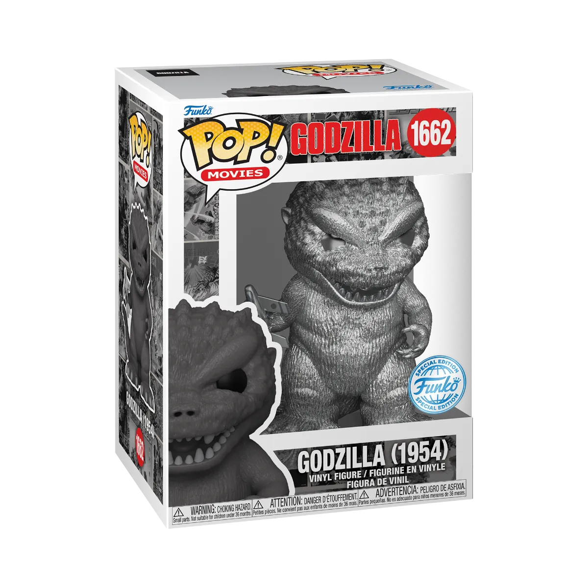 FUN84398 Godzilla: 70th Anniversary - Godzilla (1954) US Exclusive Metallic Pop! Vinyl [RS] - Funko - Titan Pop Culture