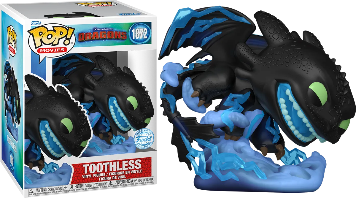 How to Train Your Dragon - Toothless with Lightning US Exclusive Pop! Vinyl Premium [RS]