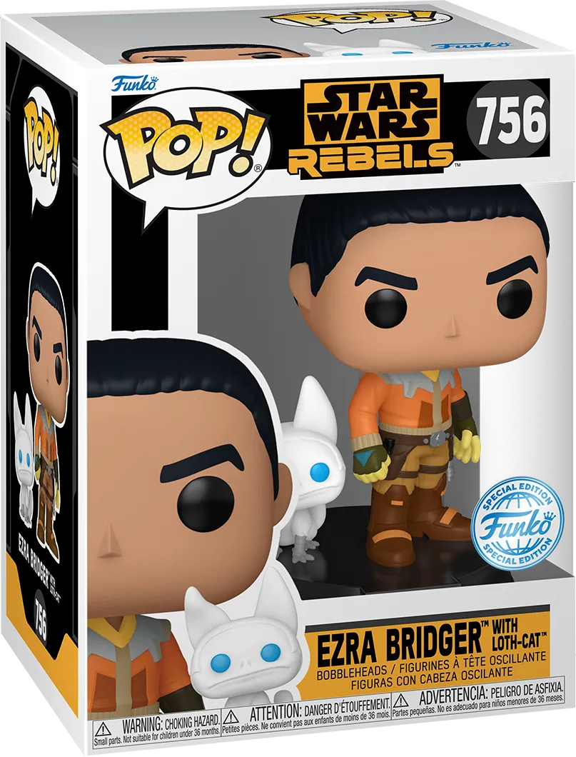 FUN84429 Star Wars: Rebels - Ezra with Loth-Cat US Exclusive Pop! Vinyl [RS] - Funko - Titan Pop Culture